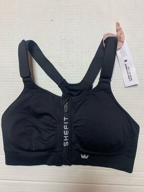 SHEFIT Low Impact Sports Bra Black NWT Size Medium